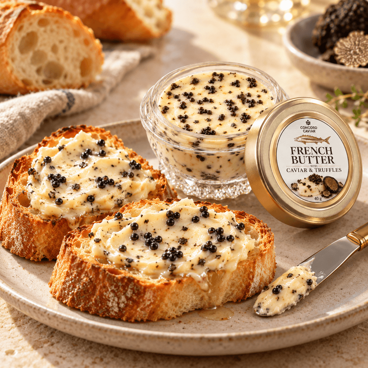 French Butter with Caviar & Truffles, 40 g