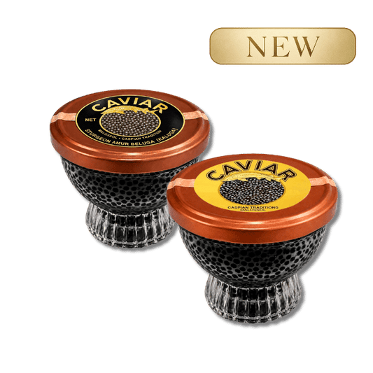 Ossetra & Amur caviar, 2 x 115g