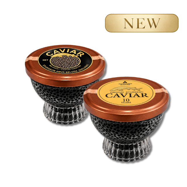 Ossetra & Amur caviar, 2 x 115g