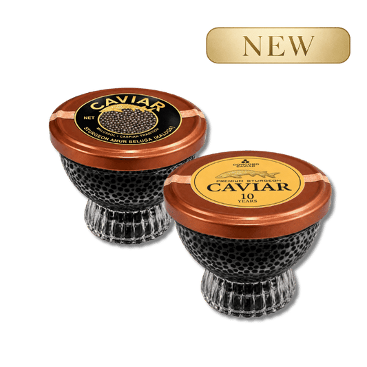 Ossetra & Amur caviar, 2 x 115g