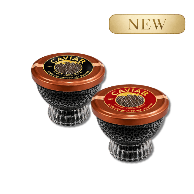 Kaluga & Ossetra caviar, 2 x 55g