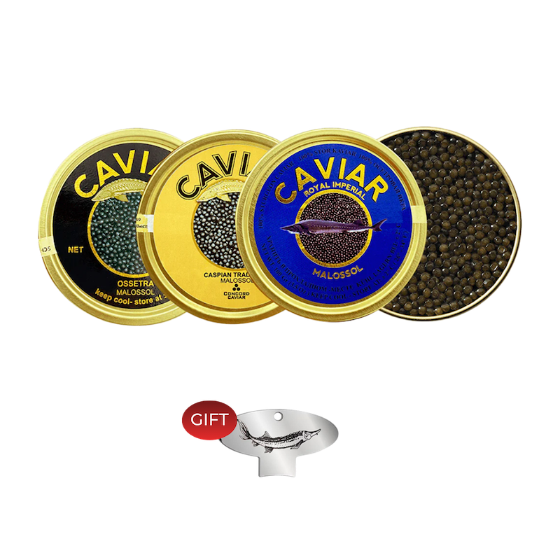 Sturgeon Caviar set, 3 x 100g