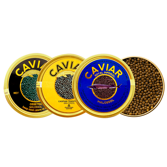 Sturgeon caviar set «TRIO», 3x50g