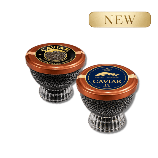 Kaluga & Ossetra caviar, 2 x 55g