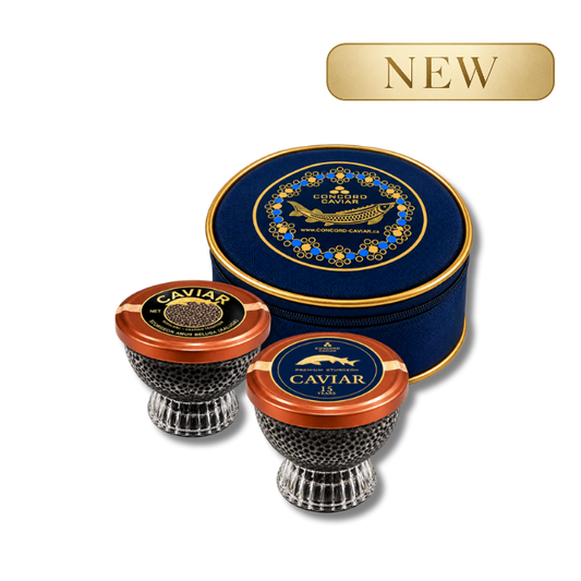 Kaluga & Ossetra caviar, 2 x 55g