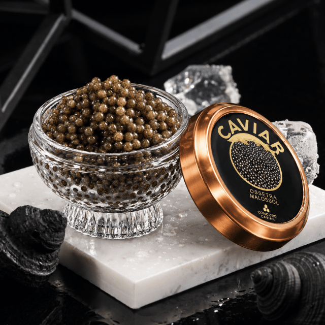 Ossetra & Amur caviar, 2 x 115g