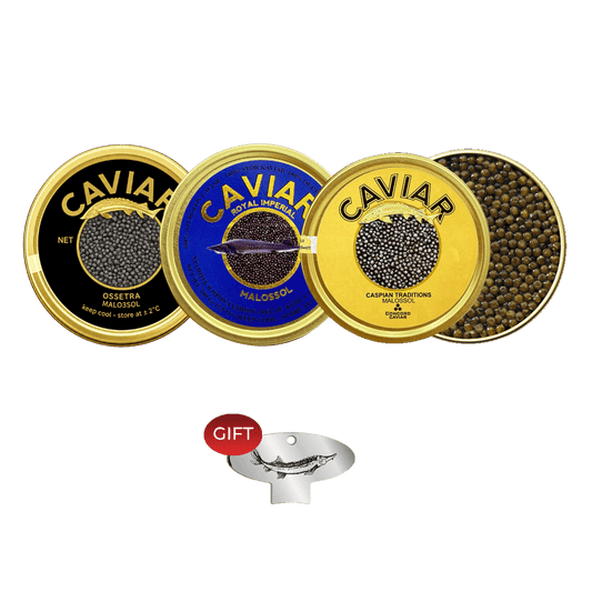 Coffret Caviar d'Esturgeon, 3 x 100g