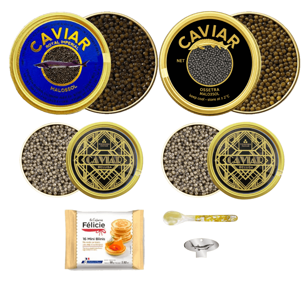 Sturgeon Caviar Trio