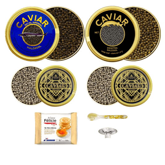 Sturgeon Caviar Trio