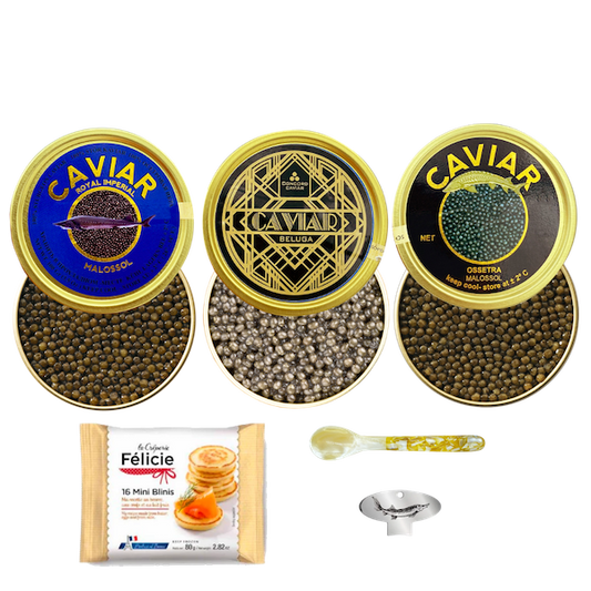 Sturgeon Caviar Trio, 3 x 50g