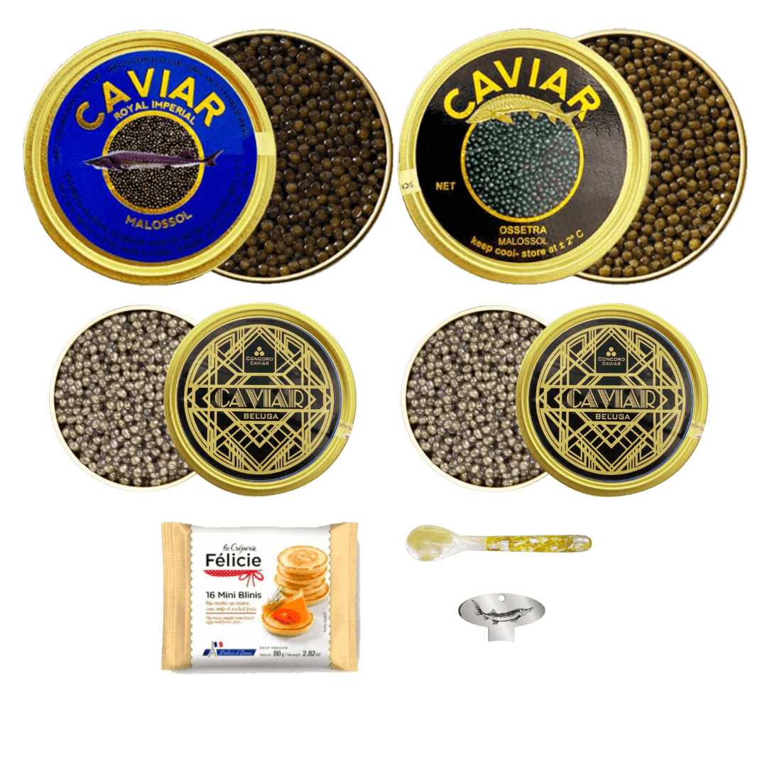 Sturgeon Caviar Trio