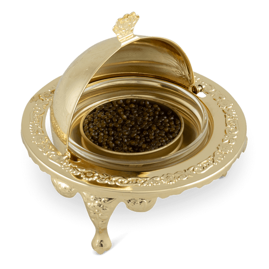 Gold-Plated Caviar Serving