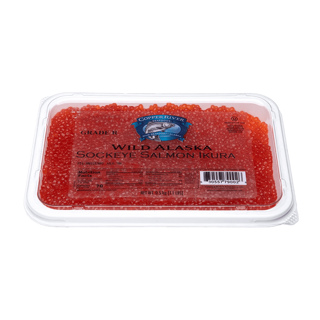 Wild Alaska Sockeye Salmon Roe, 500g