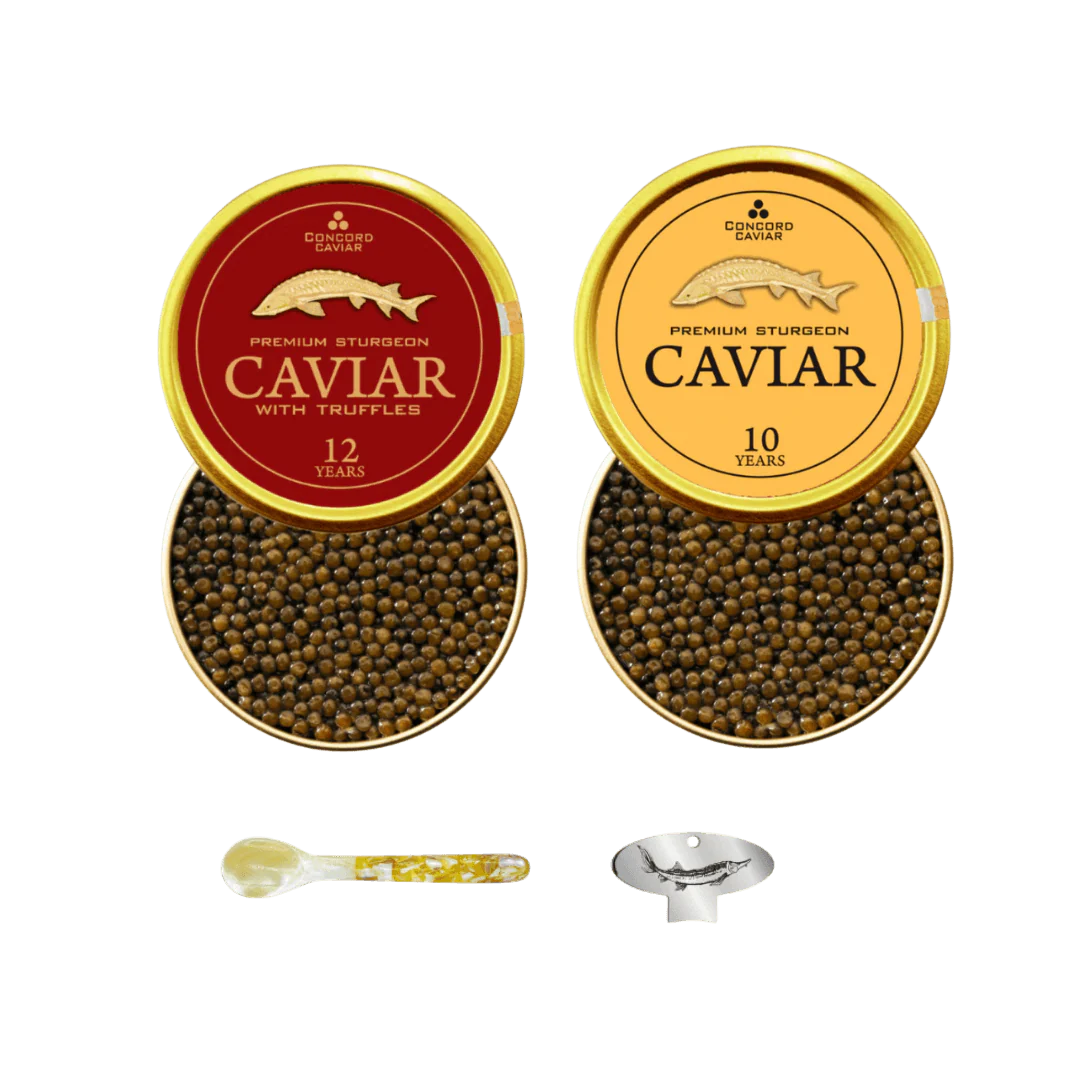 Sturgeon caviar, 2 x 100g