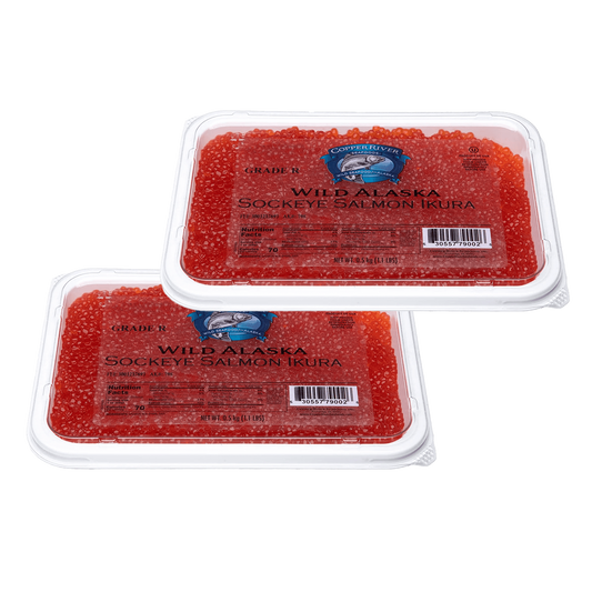 Wild Alaska Sockeye Salmon Roe, 2 x 500g